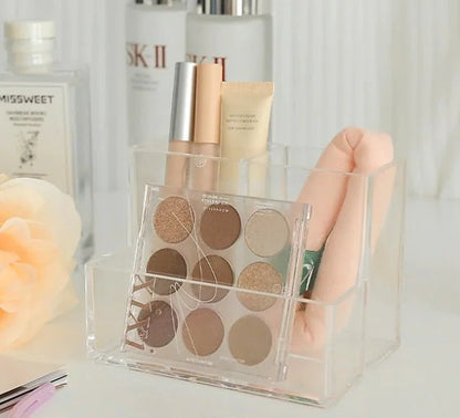 Clear Makeup Brush Holder and Cosmetic Organizer Box - Premium Supplements