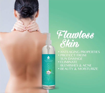 Pure Unscented Fractionated Coconut Oil - 8 Oz Multipurpose Oil for Skin, Hair, Body Massage & Makeup Removal - Carrier Oil for Essential Oils and Aromatherapy - Premium Supplements