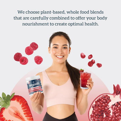 Red Juice - Energy Powder Reduces Afternoon Crashes and Boosts Digestion and Immune System, 30 Servings