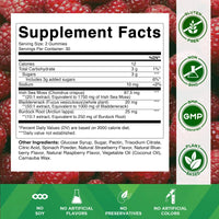 Irish Sea Moss Gummies - 3000 Mg - 60 Vegan Gummies - Made with Bladderwrack & Burdock Root - Seamoss Supplement for Thyroid, Energy, Immune Support - Premium Supplements