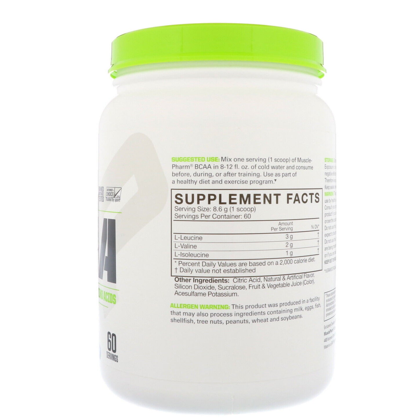 Musclepharm Essentials, BCAA Powder, Sports Nutrition Supplements - Premium Supplements