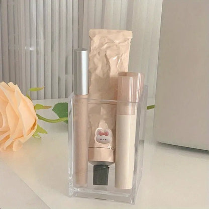 Clear Makeup Brush Holder and Cosmetic Organizer Box - Premium Supplements
