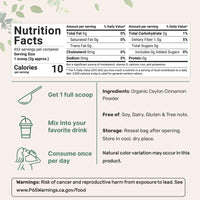 Organic Ceylon Cinnamon Powder - Premium Supplements