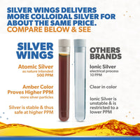 Colloidal Silver - Extra Strength Liquid Immune Support Supplement - 500Ppm (2500Mcg) - 2Oz Spray - Premium Supplements