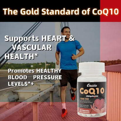 1000Mg CoQ10 Ubiquinone for Heart Health Energy - Premium Supplements