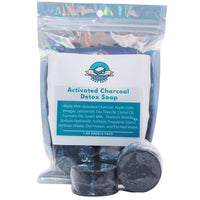 Charcoal Underarm Detox Soap, Activated Charcoal & Tea Tree, Detoxifying Soap, Activated Charcoal Odor Removal, Brightening Underarm Soap, Hyperpigmentation, Dark Spot Remover 6 Pack (1 Ounce Each) - Premium Supplements