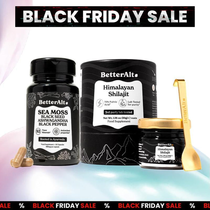 Himalayan Shilajit Sea Moss, Ashwagandha, Black Pepper - Premium Supplements