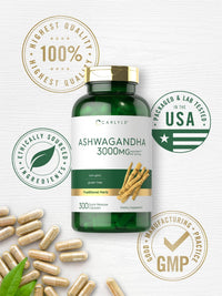 Ashwagandha Capsules | 3000Mg Supplement | 300 Pills | Non - Gmo, Gluten Free | by - Premium Supplements