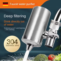 7 Layer 0.1Μm Drinking Water Faucet Purifier Eco Tap Filter Stainless Steel Ceramic Activated Carbon KDF Cartridge Home Kitchen - Premium Supplements