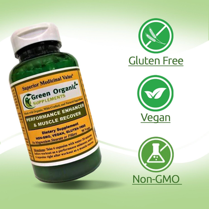 Green Organic Supplements' Muscle Recover & Performance Enhancer - Premium Supplements
