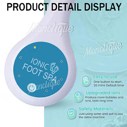 Ionic Foot Bath Detox Machine Home Salon - Level Spa Detox Machine Footbath Cleanse Footspa Vibrat Care Arrays Aqua Health Therapy - Premium Supplements