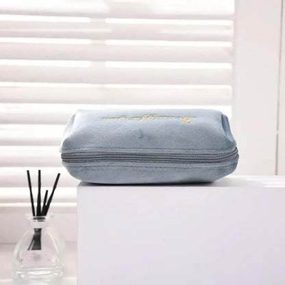 Velvet Cosmetic Bag for Makeup and Toiletries Storage - Premium Supplements
