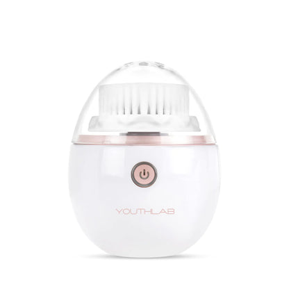 YouthLab Pure Radiance Vibrating Facial Cleansing Brush Electric 3 Modes 3 Brush Heads (2 Bristle1 Silicone) Waterproof Rechargeable Smart Timer Exfoliating Massage (Rose Gold) - Premium Supplements